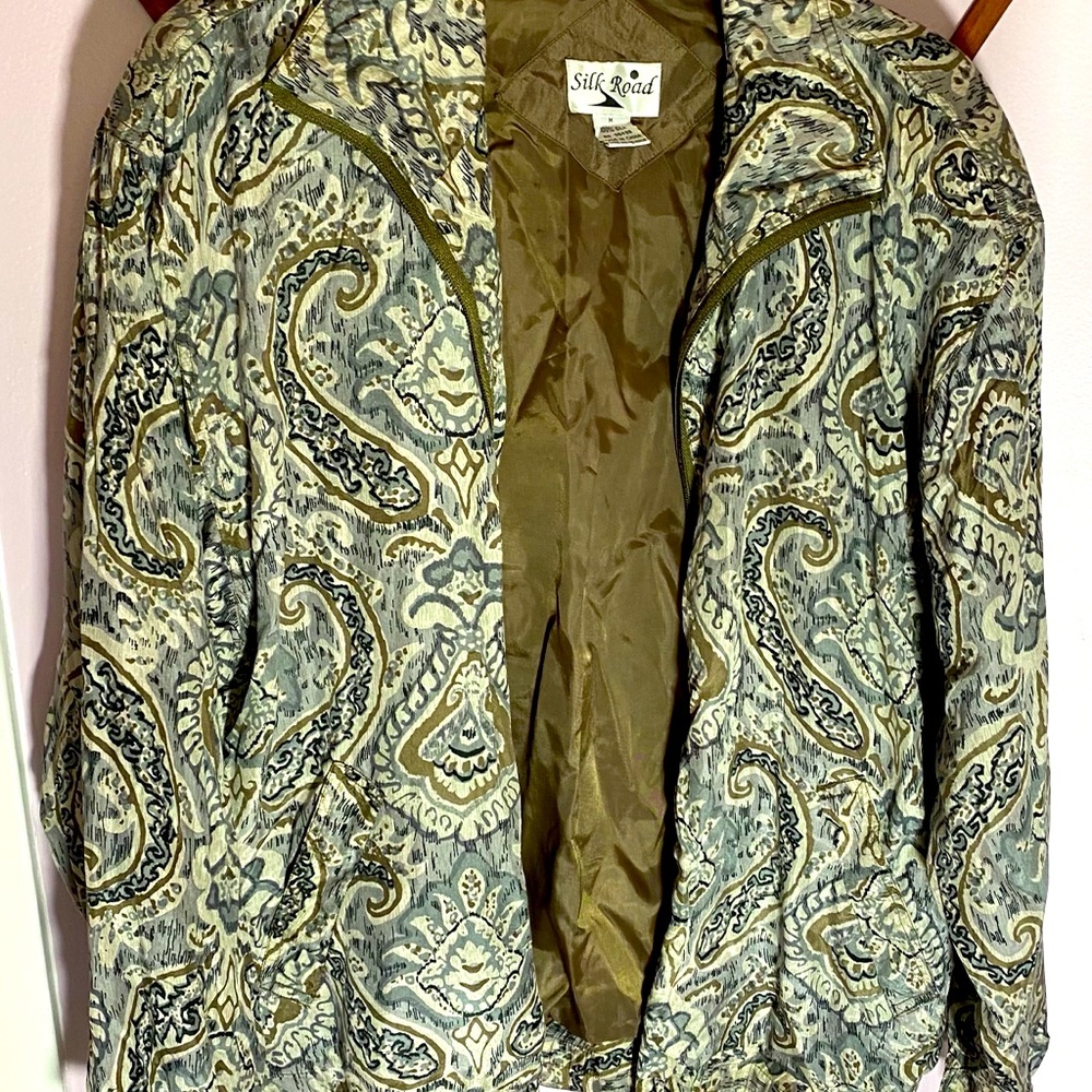 Vintage Silk Road Bomber Jacket